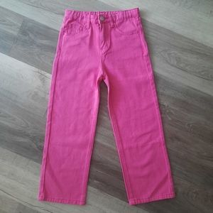 NWOT Girls Pink Denim Pants